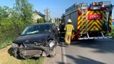 Wypadek pod Krakowem. Zderzenie trzech samochodów osobowych