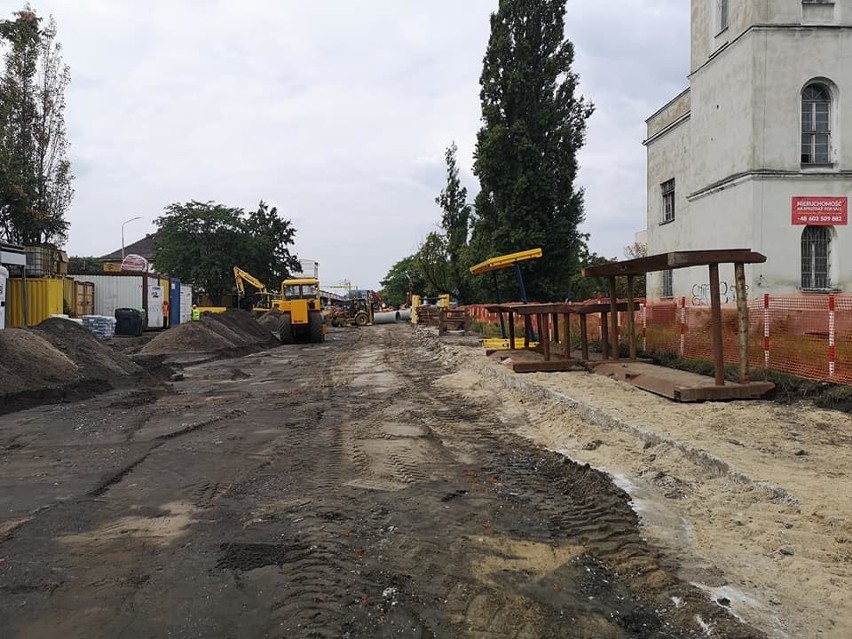 Trwa już budowa trasy autobusowo-tramwajowej na Nowy Dwór (ZDJĘCIA)