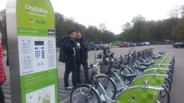 Miejskie rowery Nextbike w Katowicach