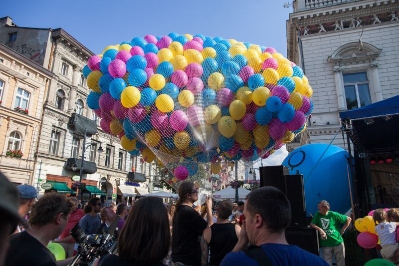 Urodziny Łodzi 2014. 2 tysiące balonów z życzeniami od łodzian [zdjęcia]