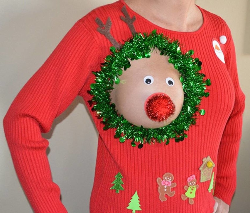 Najbardziej ohydne świąteczne swetry. Prawdziwe hity każdej Wigilii!