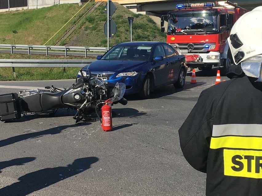 Krzyszkowice, Pcim. Motocykliści ranni po kolizjach z samochodami