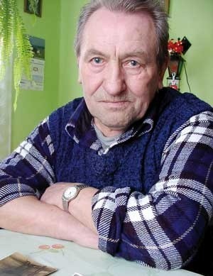 Ryszard Motacki, rolnik ze wsi Budne, ma dziś 70 lat