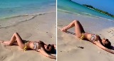 Ale relaks! Edyta Herbuś pręży się na plaży w bikini [WIDEO, ZDJĘCIA]