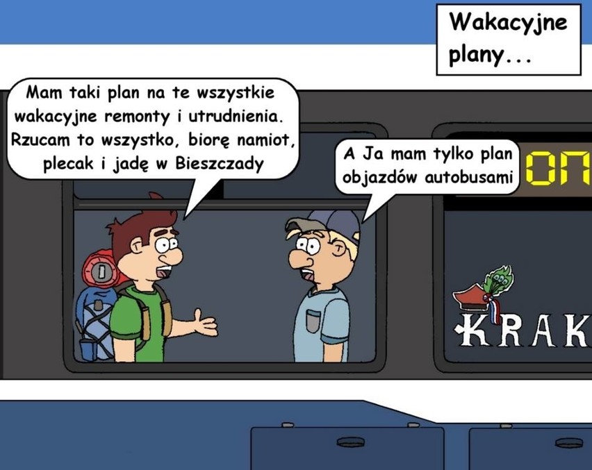 Kraków. Satyrą w komunikacyjne absurdy: Wiosna, co powiesz na podryw? Jedyny podryw, na jaki możesz liczyć to podryw szyn [GALERIA]