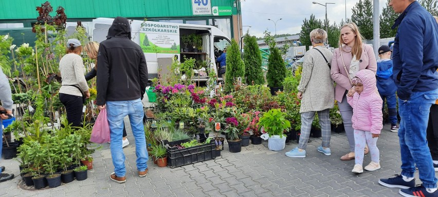 Wiele osób w niedzielę odwiedziło giełdę rolno-towarową przy...