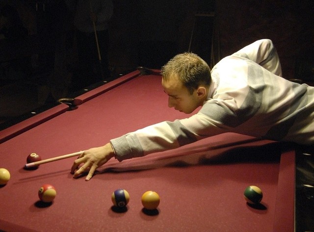 Przemysław Pawłowski w trakcie gry na ostatnim turnieju w klubie Kosmos