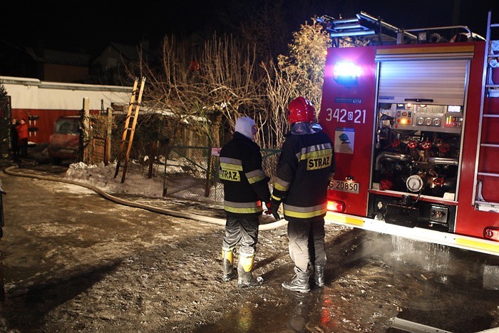 Pozar w domku jednorodzinnym na Jana Kazimierza.