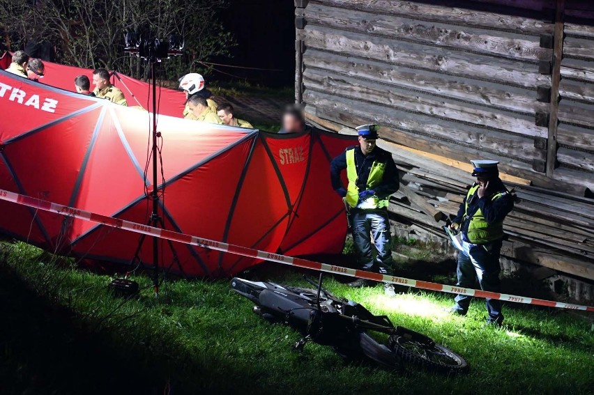 Tragiczny wypadek w Suchem. 33-letni motocyklista nie żyje. Policja wyjaśnia okoliczności wypadku