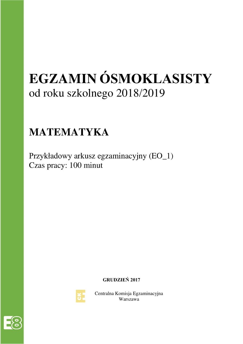 Egzamin Ósmoklasisty 2018 ARKUSZ + ODPOWIEDZI