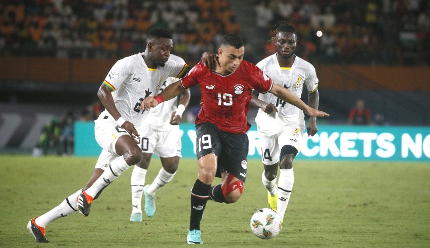 Kibice Ghany na meczu z Egiptem.