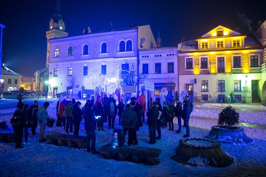 Tarnów. Protest "Solidarni z opozycją" [ZDJĘCIA, WIDEO]