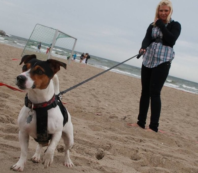 Na usteckiej plaży można spacerować z psem.