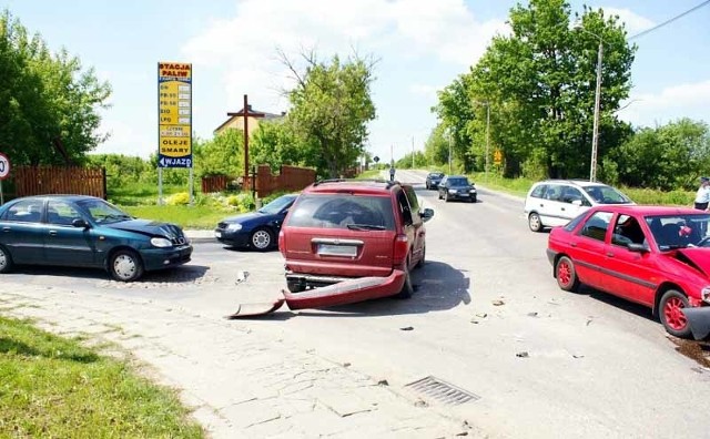 Zambrów: Zderzyly sie trzy samochody