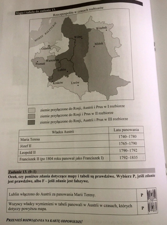 Egzamin gimnazjalny 2016. Historia, WOS i polski (ARKUSZE, PYTANIA, ZADANIA)