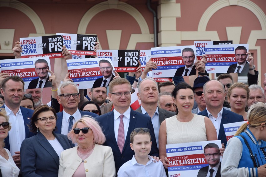Krzysztof Matyjaszczyk z poparciem ministry Izabeli Leszczyny oraz polityków Koalicji Obywatelskiej, Lewicy i PSL