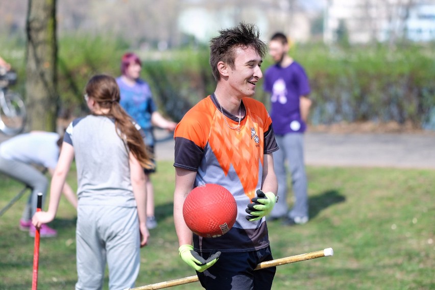 Trening poznańskiej drużyny quidditcha