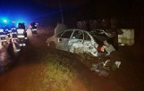 Wypadek w Grzegorzewie. Trzy osoby zostały ranne [ZDJĘCIA]