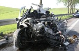 Lipowo. Śmierć na krajowej ósemce. Opel zderzył się z ciężarówką (zdjęcia)