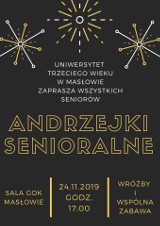 Wróżby i zabawa. W sobotę andrzejki senioralne w Masłowie