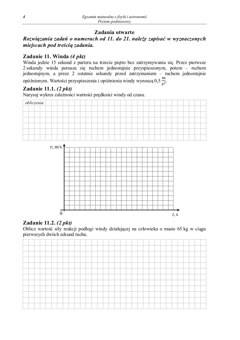 Matura 2014: fizyka i astronomia, poziom podstawowy [ZADANIA, ARKUSZE, ODPOWIEDZI]