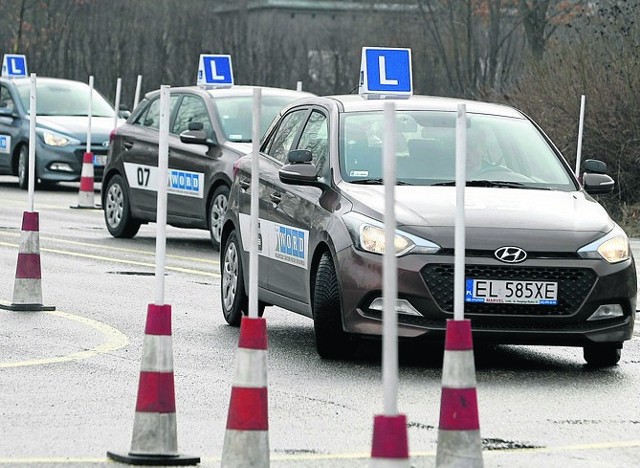 Egzamin na placu manewrowym jest zmorą  kandydatów na kierowców