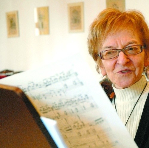 Wanda Wiłkomirska podczas kursu mistrzowskiego, który prowadziła w Akademii Muzycznej w Szczecinie.
