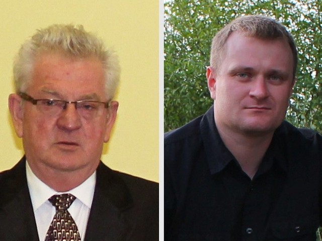 Bronisław Kurpiela (z lewej) rządzi w Strzeleczkach od 24 lat. Marek Pietruszka zamierza przerwać jego dominację.