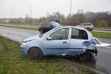 Tarnów. Zepsuło mu się auto. Po chwili uderzyła w niego ciężarówka