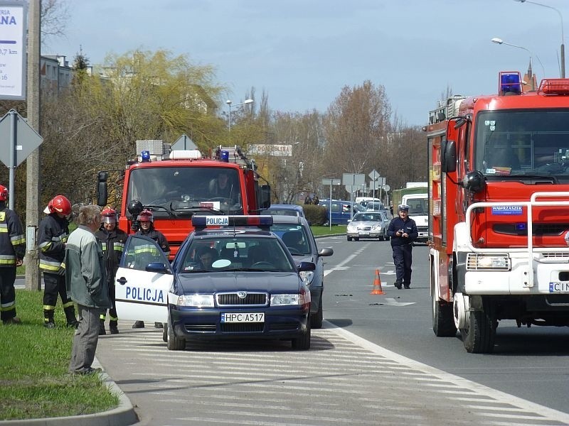 Wypadek w centrum Inowrocławia [zdjęcia]