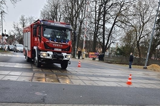 Przejazd kolejowy na ul. Chrobrego był częściowo zablokowany