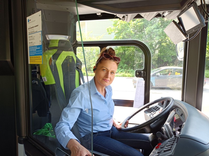 Dorota Maniszewska, kierowca autobusu z firmy Przewozy...
