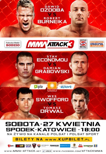 MMA ATTACK 3 w Spodku: Dawid Ozdoba vs. Hardkorowy Koksu [ZDJĘCIA, WIDEO]