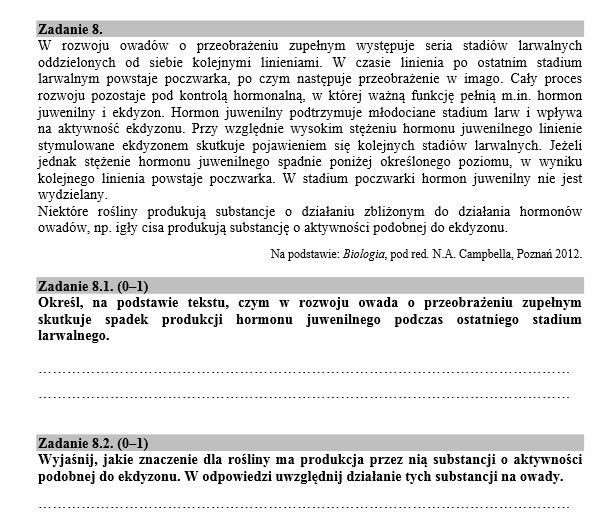 Matura 2016: BIOLOGIA nowa i stara matura (ARKUSZE CKE, ODPOWIEDZI)