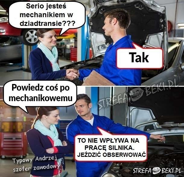 Strona Typowy Andrzej - szofer zawodowy ma na Facebooku...