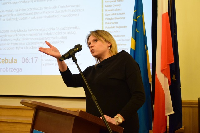 Przeciwko podwyżce podatku od nieruchomości zagłosowała między innymi radna Monika Łagowska-Cebula.