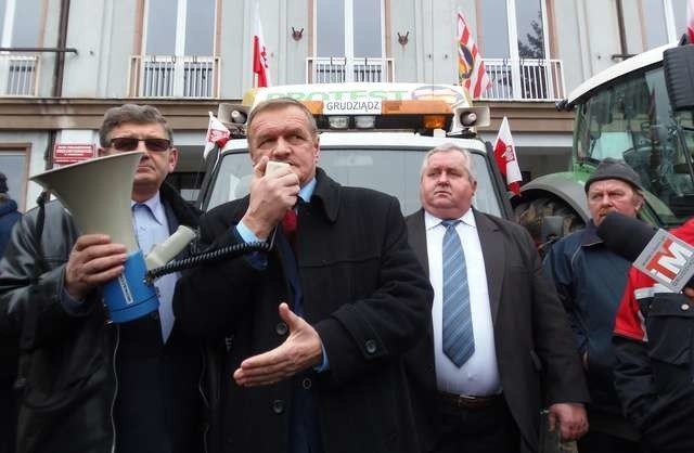 protest rolnikówWawrzyniec Piejko, Lech Kuropatwiński, Edmund Korgol