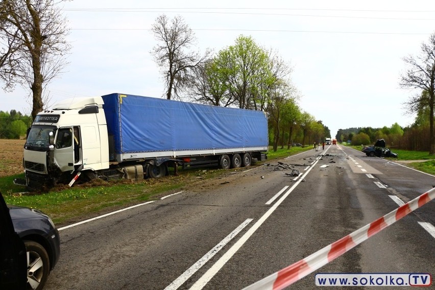 Wypadek na DK 19. Ranny kierowca został przetransportowany...