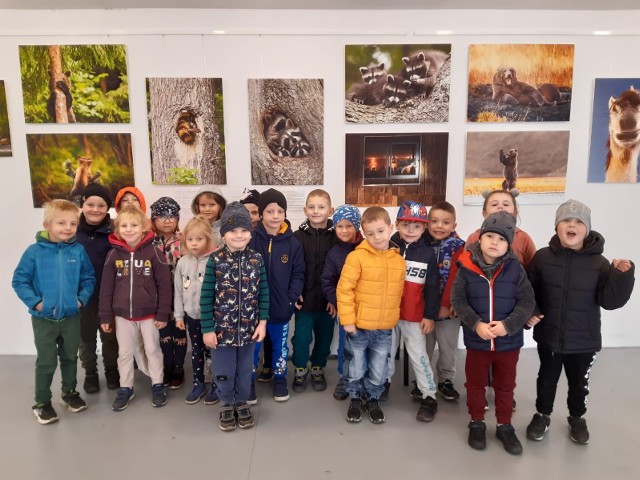 Wystawę fotograficzną dzikiej przyrody chętnie odwiedzają przedszkolaki