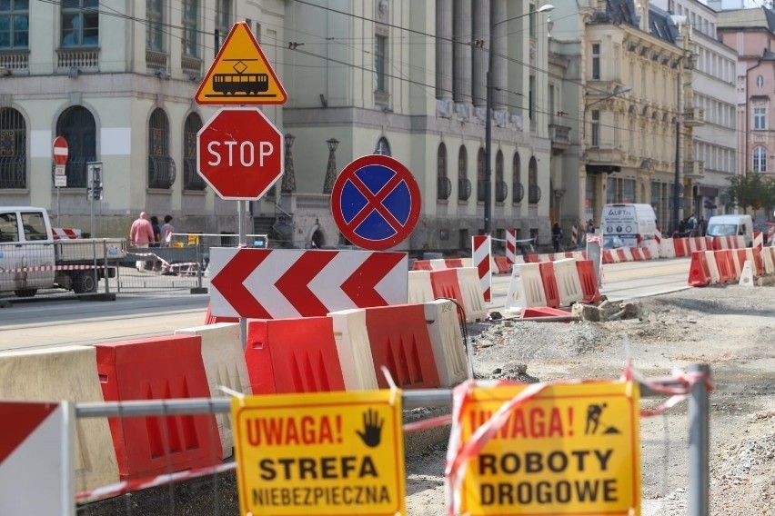Trwają prace nad metamorfozą ulicy Warszawskiej w Katowicach