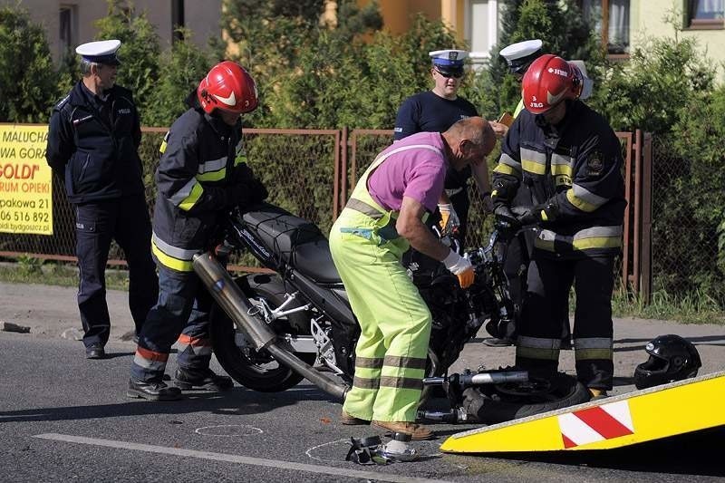 Na Osowej Górze w Bydgoszczy, motocyklista zderzył się z...