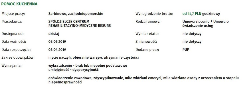 Oto 30 najnowszych ofert pracy w Koszalinie, które wpłynęły...
