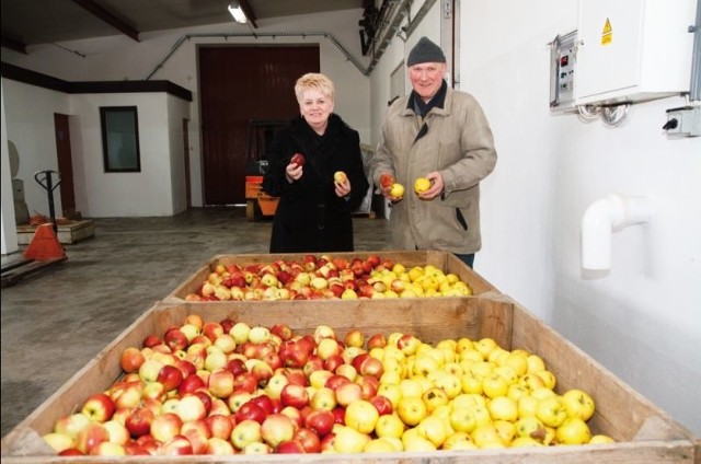 Robert Backiel (na zdjęciu z żoną Hanną) nie ukrywa, że stawia na eksport. Co roku za wschodnią granicę sprzedaje większość swoich  zbiorów.