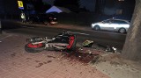 Wypadek na Kościuszki w Stargardzie. Kierująca suvem bmw wymusiła pierwszeństwo. Motocyklista trafił do szpitala. Ruch odbywa się wahadłowo