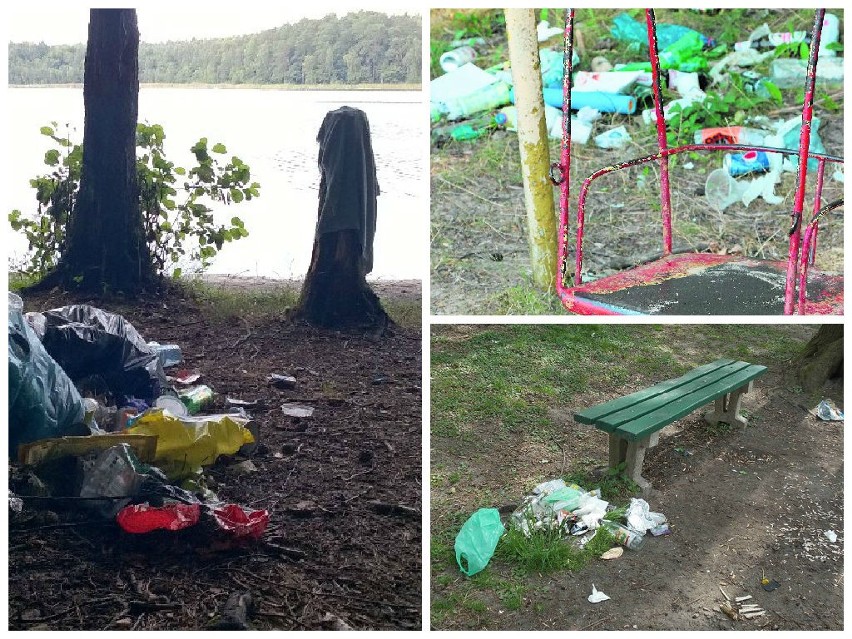 Plaże nad jeziorami toną w śmieciach, bo nie sprzątamy po sobie (zdjęcia)