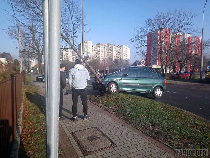 Wypadek na ul. Prószkowskiej w Opolu.