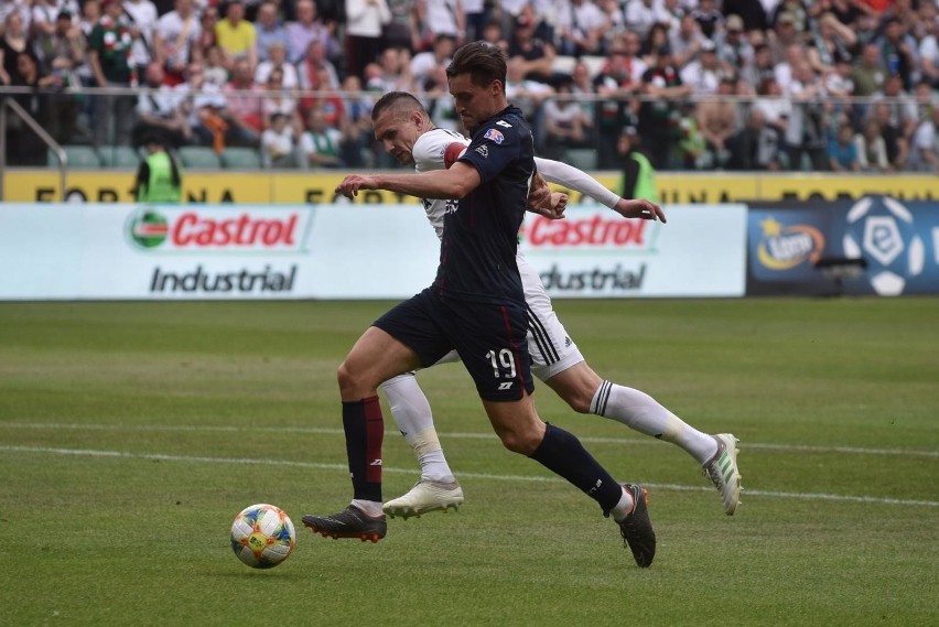 Dominik Nagy strzelił wyrównującego gola w meczu z Pogonią...