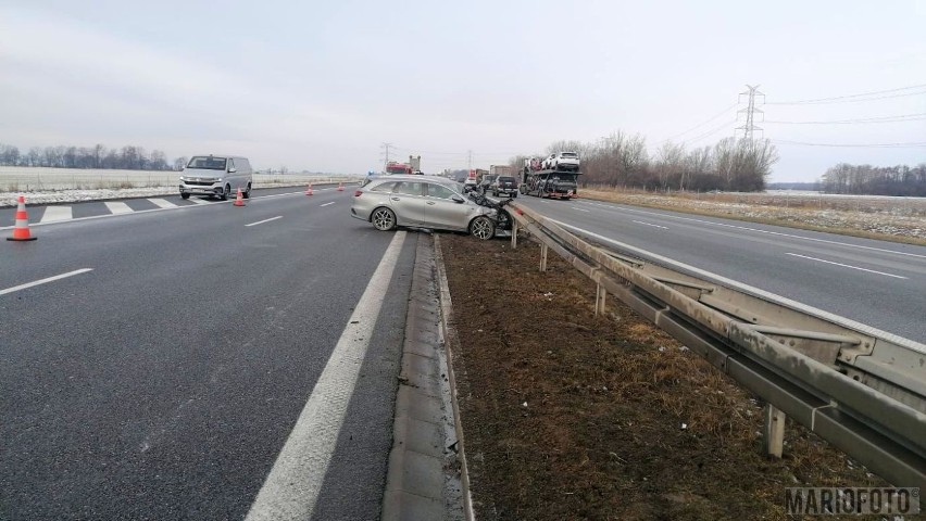 Jedna nitka autostrady A4 w kierunku Katowic jest...