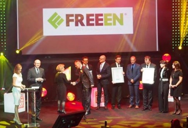 Zielonogórska firma FreeEn wyróżniona przez ministra gospodarkiMirosław Tworek, prezes FreeEn odbiera nagrodę przyznaną przez ministra gospodarki.