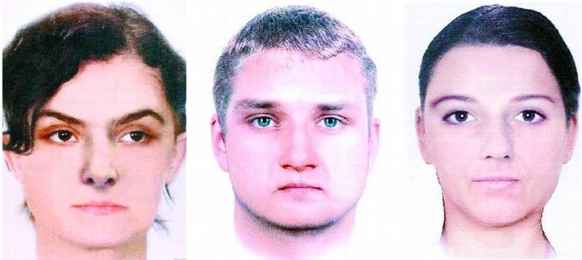 Tak wyglądają portrety pamięciowe oszustów, którzy grasowali w Łomży w ciągu ostatnich miesięcy. Podawali się m.in. za pracownika spółdzielni (pośrodku) i MOPS (z prawej).